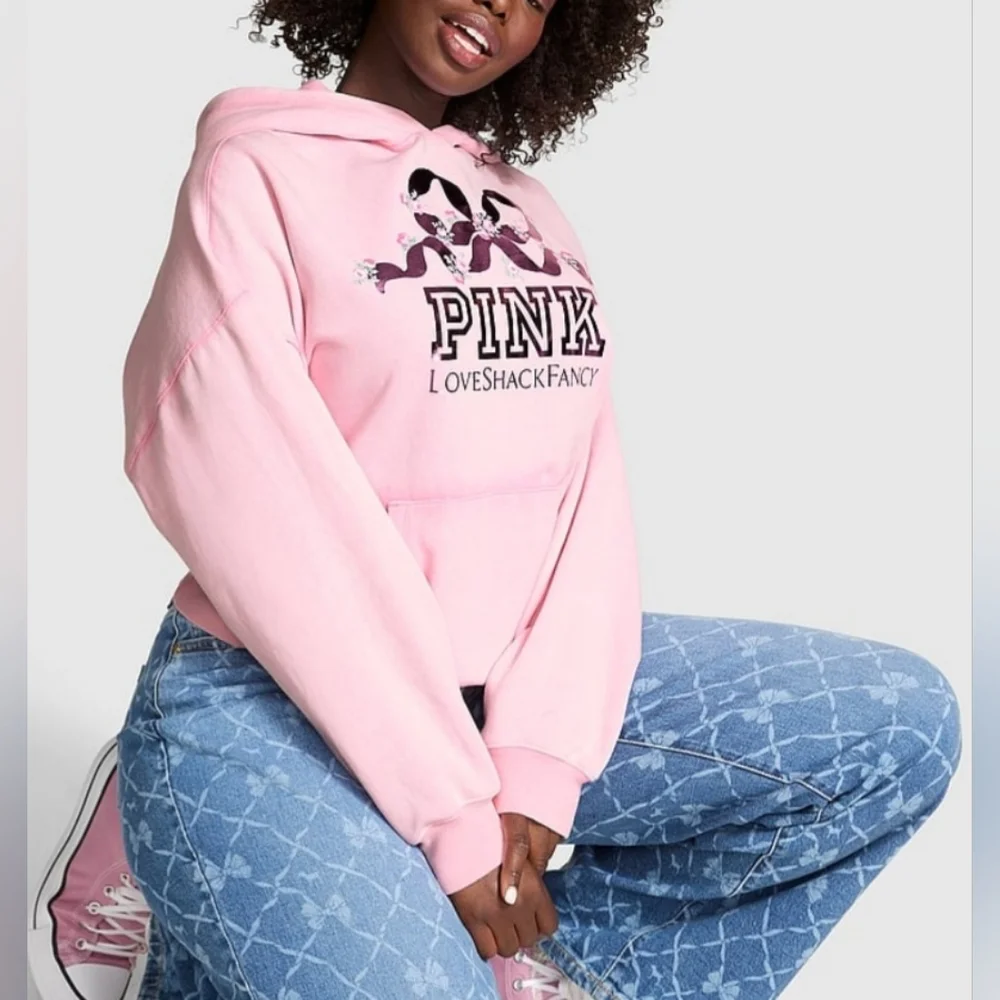 NWT PINK x LoveShackFancy Oversized Hoodie🩷 - Picture 4 of 15